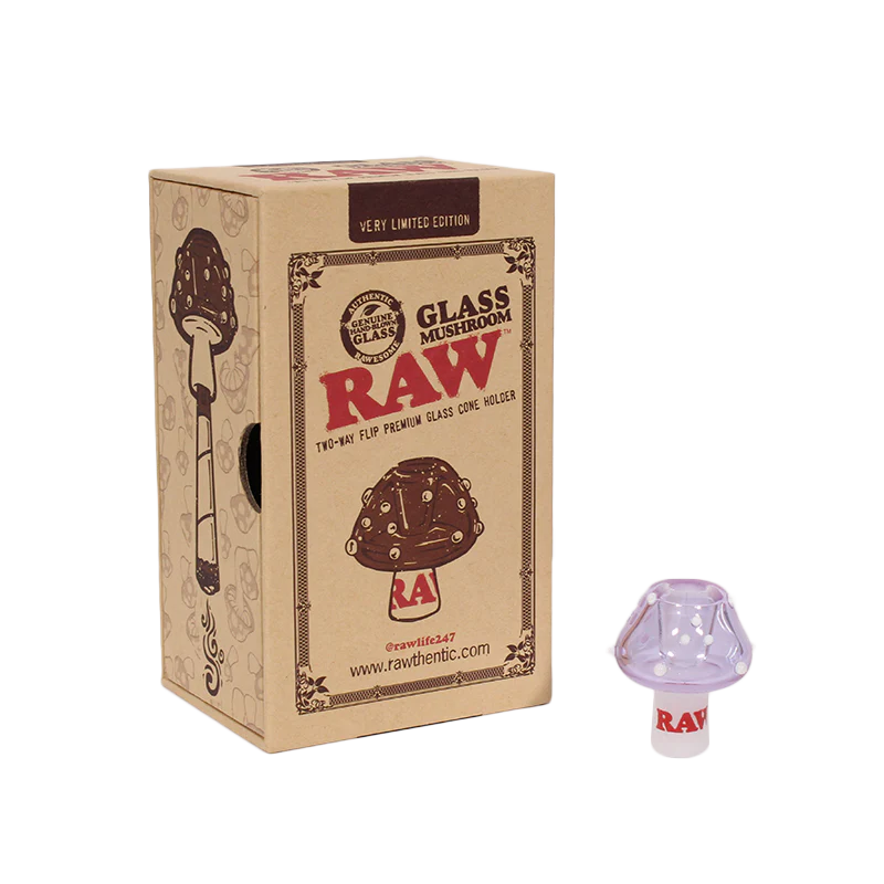 RAW Glass Mushroom Cone Holder