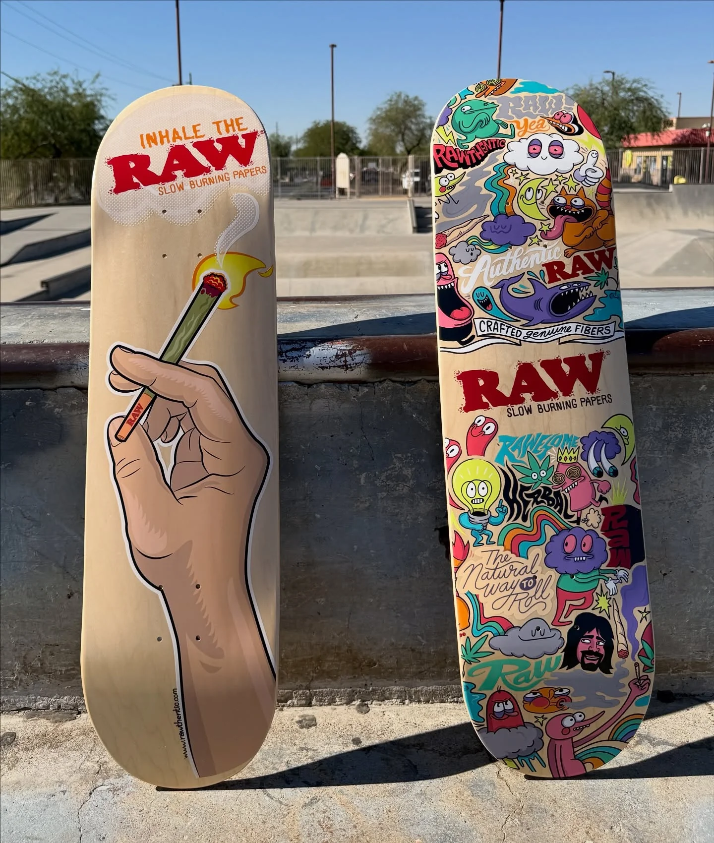 RAW Collage Art Skate Deck - Image 3